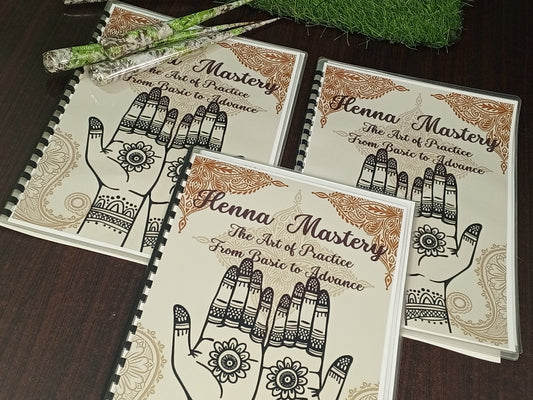 Mehandi Reusable Practice Book + FREE PRACTICE CONE V1