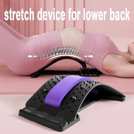 Imported lumbar stretcher device for lower back pain lower device for back opening Yoga Spine Correction pillow for back chiropracticYBAM
