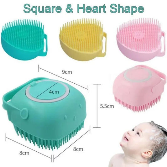 Imported Silicone Baby Kids Adult Shampoo Brush