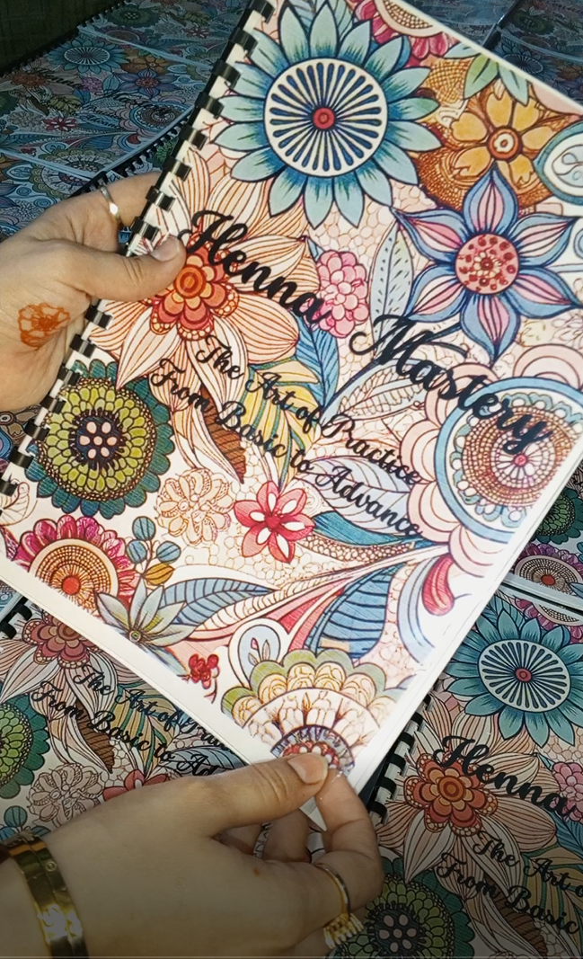 Mehandi Reusable Practice Book + FREE PRACTICE CONE